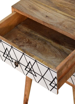 Triangular Printed Bedside