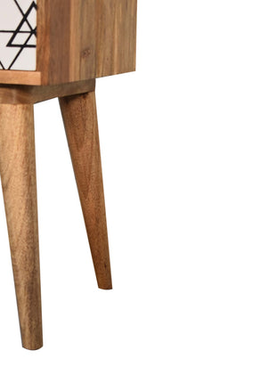 Triangular Printed Bedside