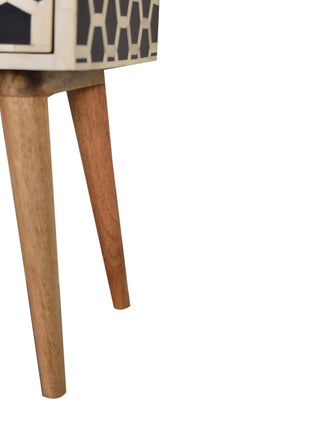 Honeycomb Bone Inlay Bedside
