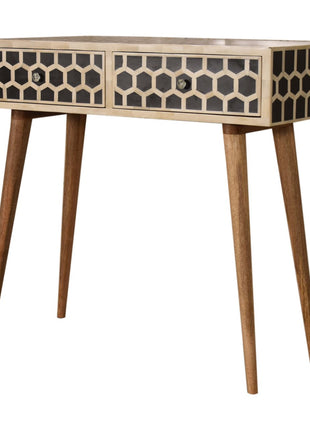 Honeycomb Bone Inlay Console Table
