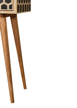 Honeycomb Bone Inlay Console Table