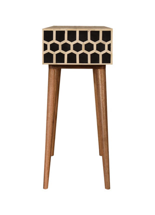 Honeycomb Bone Inlay Console Table