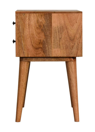 Teal Modern Solid Wood Bedside