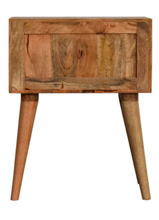 Teal Modern Solid Wood Bedside