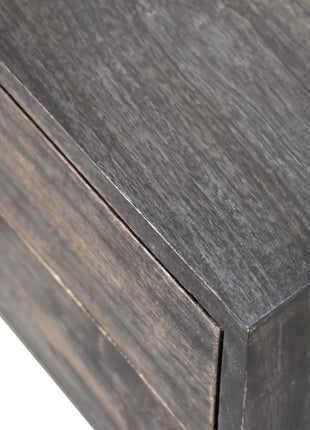 Ash Black Modern Solid Wood Bedside