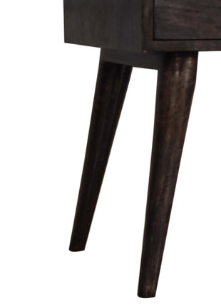 Ash Black Modern Solid Wood Bedside