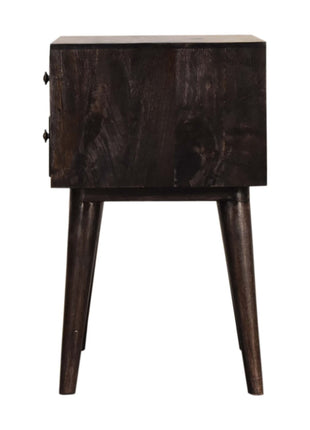 Ash Black Modern Solid Wood Bedside