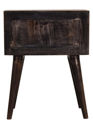Ash Black Modern Solid Wood Bedside
