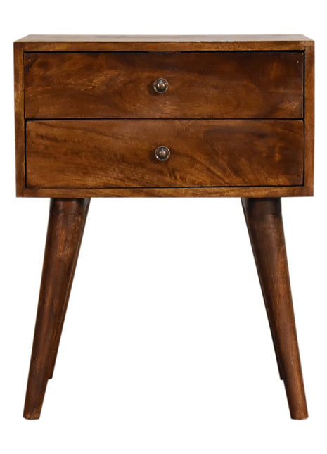 Chestnut Modern Solid Wood Bedside