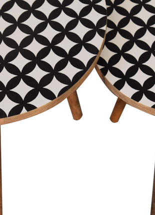 Monochrome End Table