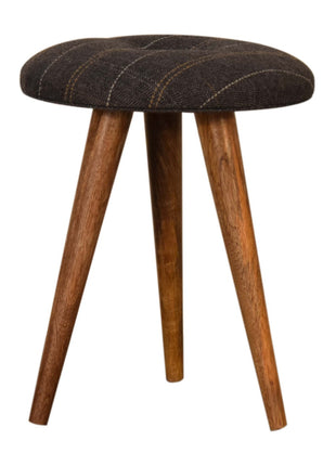 Tweed Patterned Footstool