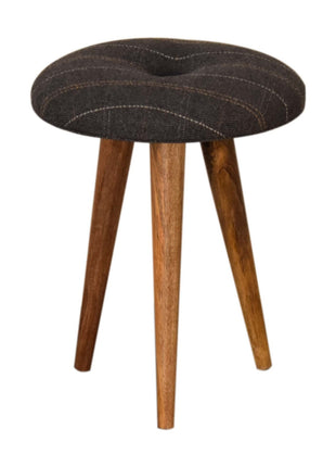 Tweed Patterned Footstool