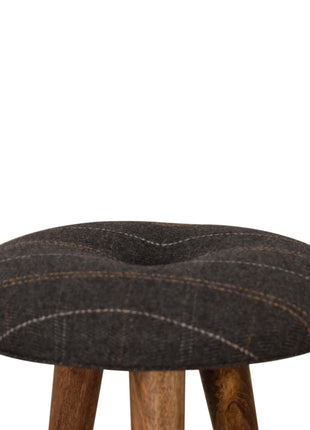 Tweed Patterned Footstool