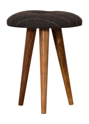 Tweed Patterned Footstool
