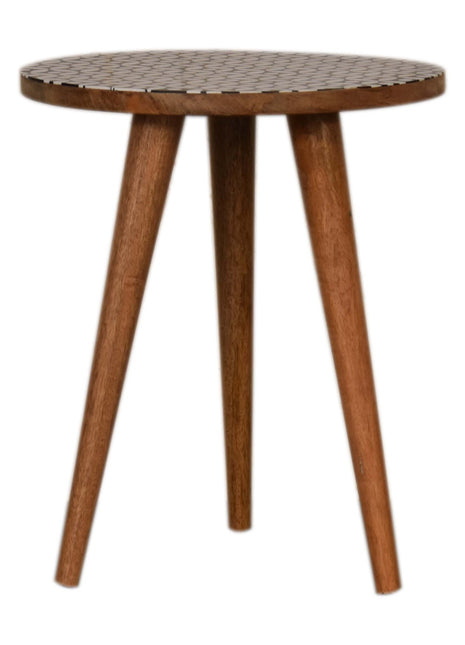 Diamond Print End Table