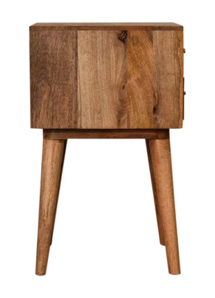Black Patterned Bedside