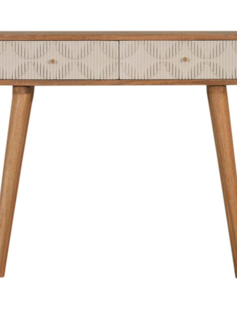 Milan White Console Table
