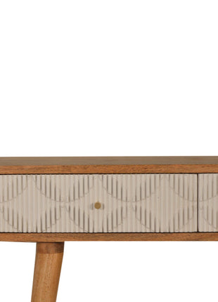Milan White Console Table