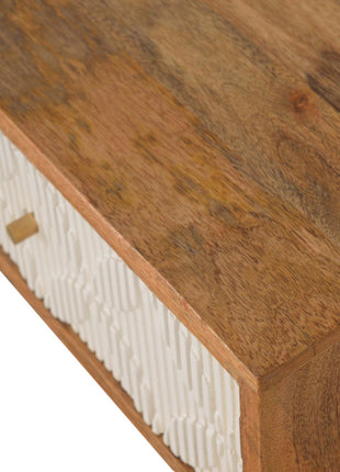 Milan White Console Table