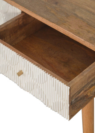 Milan White Console Table