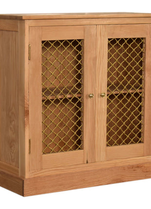 Caged Oak-ish Cabinet