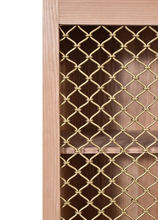 Caged Oak-ish Cabinet