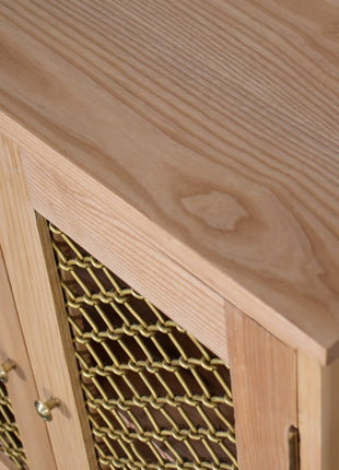 Caged Oak-ish Cabinet