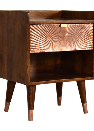 Manila Copper 1 Drawer Bedside