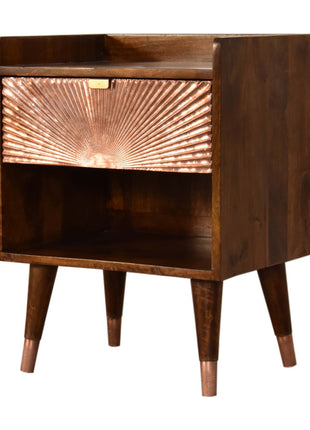 Manila Copper 1 Drawer Bedside