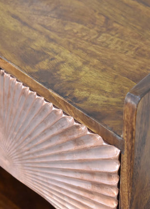 Manila Copper 1 Drawer Bedside