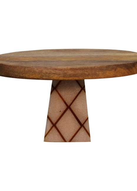 Oak-ish Resin Cake Stand
