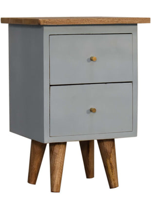 Sky Blue Hand Painted Bedside
