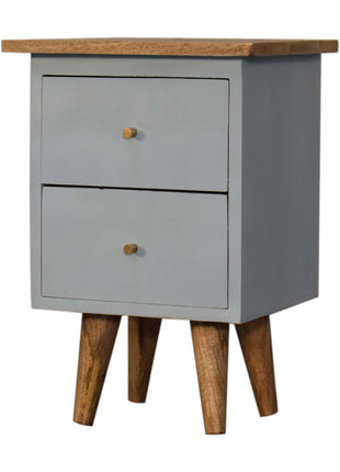 Sky Blue Hand Painted Bedside