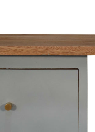 Sky Blue Hand Painted Bedside