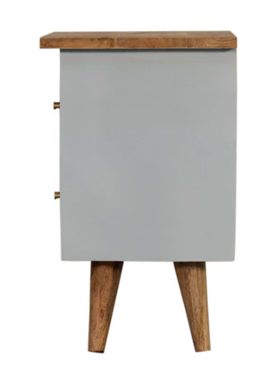 Sky Blue Hand Painted Bedside