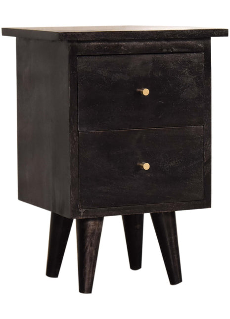 Black Hand Painted Bedside