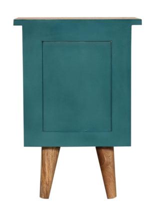 Teal Hand Painted Bedside