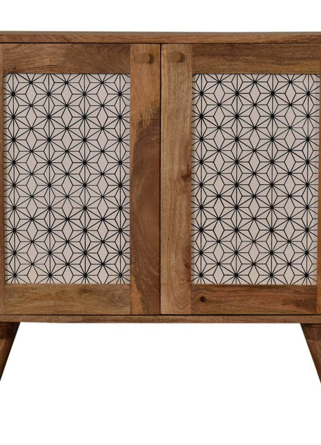 Geometric Screen Printed Cabinet