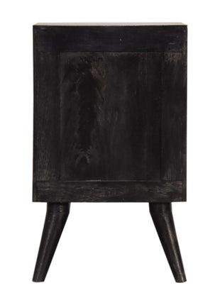 Multi Drawer Ash Black Bedside