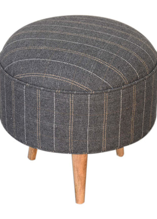 Pewter Tweed Nordic Style Footstool