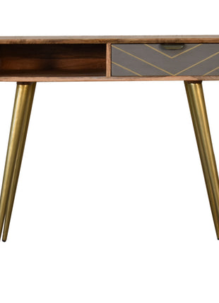 Cement Brass Cable Writing Desk
