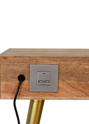 Cement Brass Cable Writing Desk