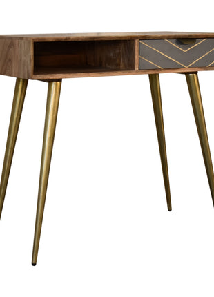 Cement Brass Cable Writing Desk