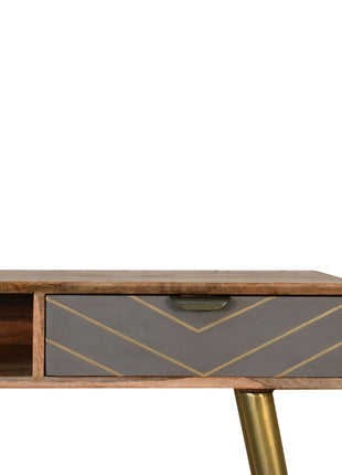 Cement Brass Cable Writing Desk