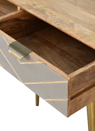 Cement Brass Cable Writing Desk