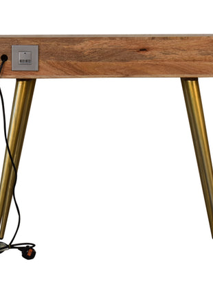 Cement Brass Cable Writing Desk
