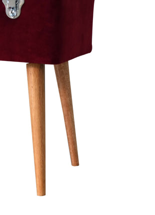Wine Red Nordic Storage Bench