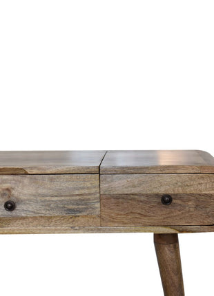 Oak-ish Round Dressing Table