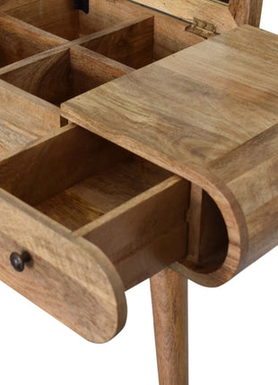 Oak-ish Round Dressing Table