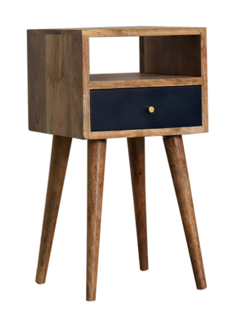 Mini Navy Blue Hand Painted Bedside